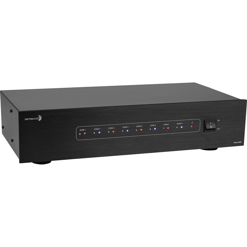 Dayton Audio Matrix88 8-Source 8-Zone APP Controlled Whole House Audio