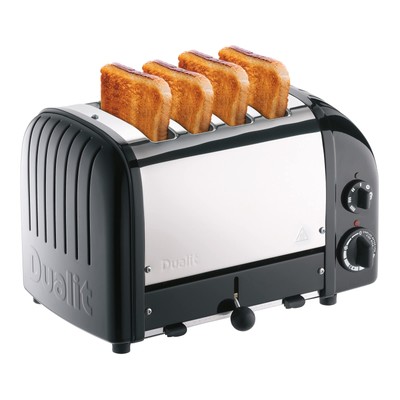 Dualit Classic 4 Slice NewGen Matt Black Toaster - Hand Built in the UK   Rep...