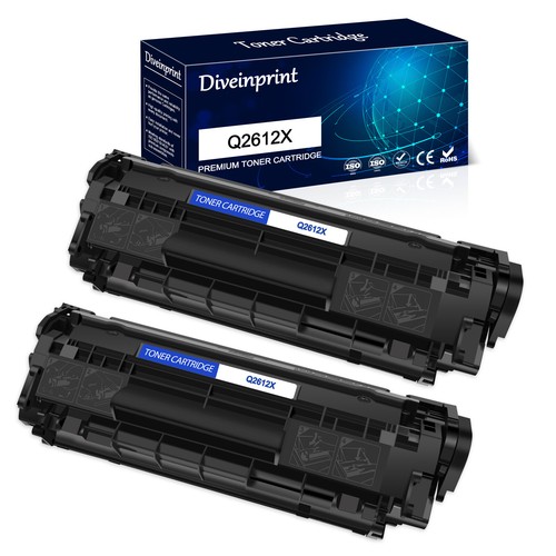 1-3PK Q2612X 12X Toner Cartridge For HP LaserJet 1010 1015