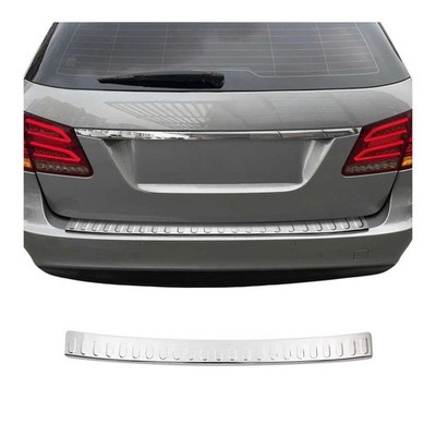 Rear Bumper Sill Cover for Mercedes E Class S212 Wagon 2011-2013 S.Steel Brushed