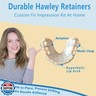 Custom Fit Hawley Retainer After Braces, Durable Dental Retainer, Upper and Lower Hawley Retainers for Teeth for Adults and Kids, 2 Pack