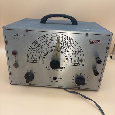 Vintage EICO Model 377 Audio Generator Sine & Square Wave TESTED