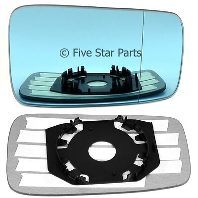 Right side wide angle mirror glass for Audi 80 90 Coupe Cabriolet 1986-1996 Blue