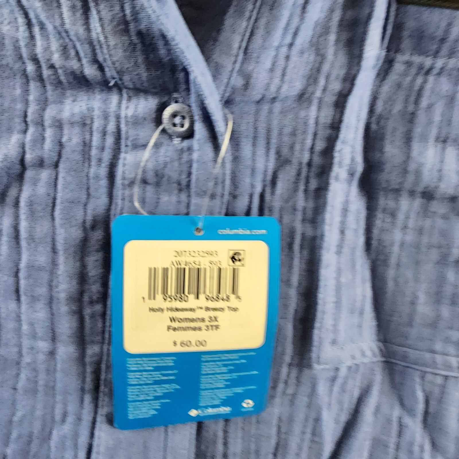 Columbia Plus Size Holly Hideaway Breezy Short-Sleeve Top Women's 3X Eve Pocket - Picture 7 of 15