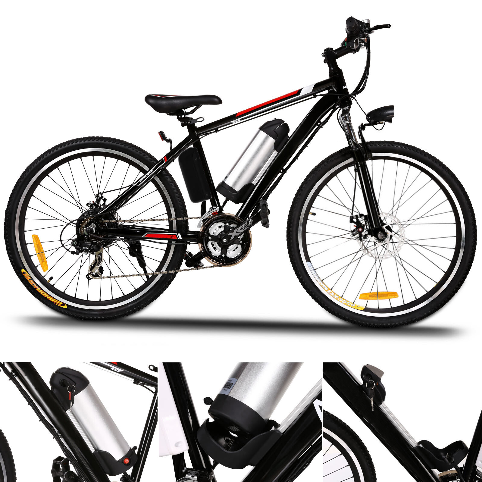 Elektrofahrrad 26 Mountainbike Ebike EMTB Pedelec Fahrrad 250W LIAKKU 35KMH