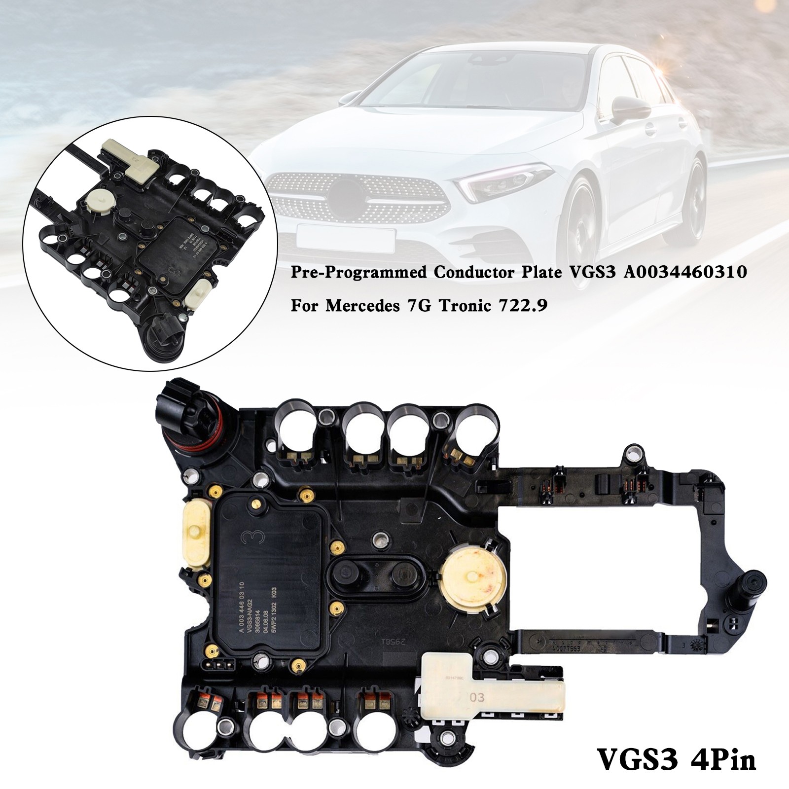3way!!  ×Mercedes Benz コート Pre-Programmed Conductor Plate VGS3 A0034460310 For Mercedes 7G