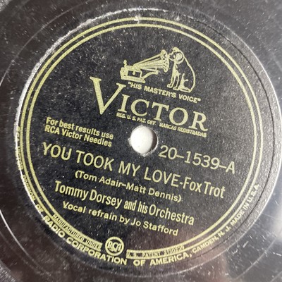 10'' 78 RPM-Tommy Dorsey-You Took My Love/Dig Down Deep/Victor 20-1539