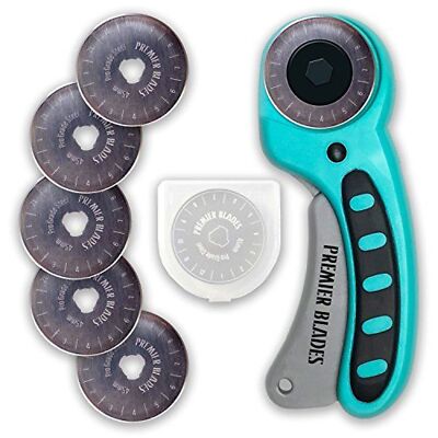 45mm Rotary Cutter Tool (5 EXTRA BLADES INCLUDED) - Stainless Steel
