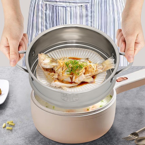 Stainless Steel Steamer Meat Vegetable Cooking Steam Pot Kitchen Pot Steamer Pot