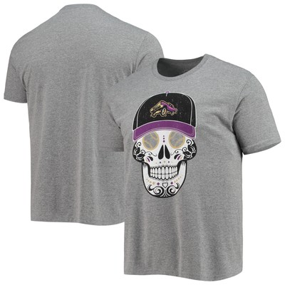 Men's Heathered Gray Lowriders de Fresno Copa de la Diversion Sugar Skull Cap