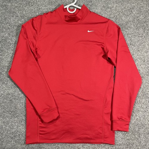 Nike Pro Combat Shirt Mens XL Red Fitted Dri Fit Pullover