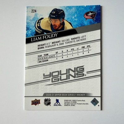 2020 Upper Deck Series 1 #224 Liam Foudy RC Young Guns