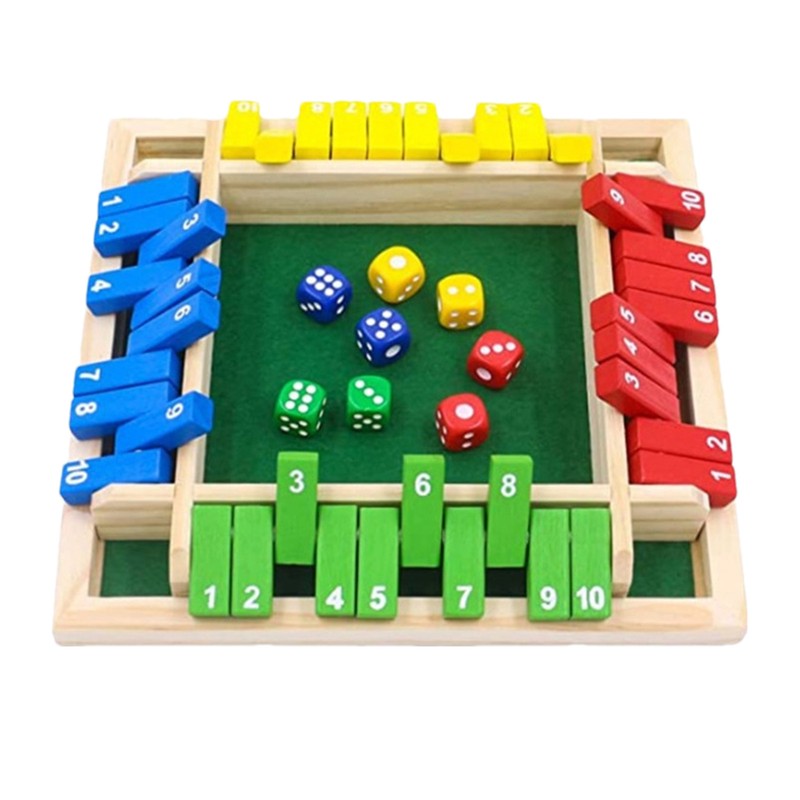 Wooden Math Board Game For Kids Adults Tabletop Fun