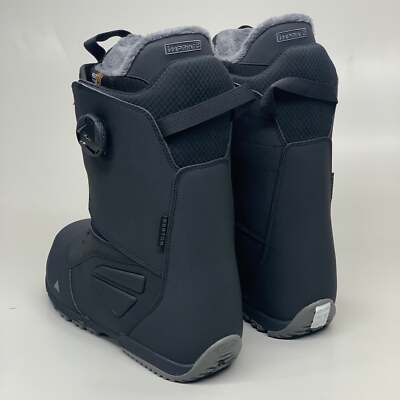 Pre-owned Burton Ruler Boa Medium Stiff Snowboard Boot Black Sz Mens 10 20317100-001