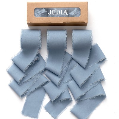 Dusty Blue Ribbon 3 Rolls Graduation Ribbons 1.5'' x 7Yd Wrapping Ribbon Set f...