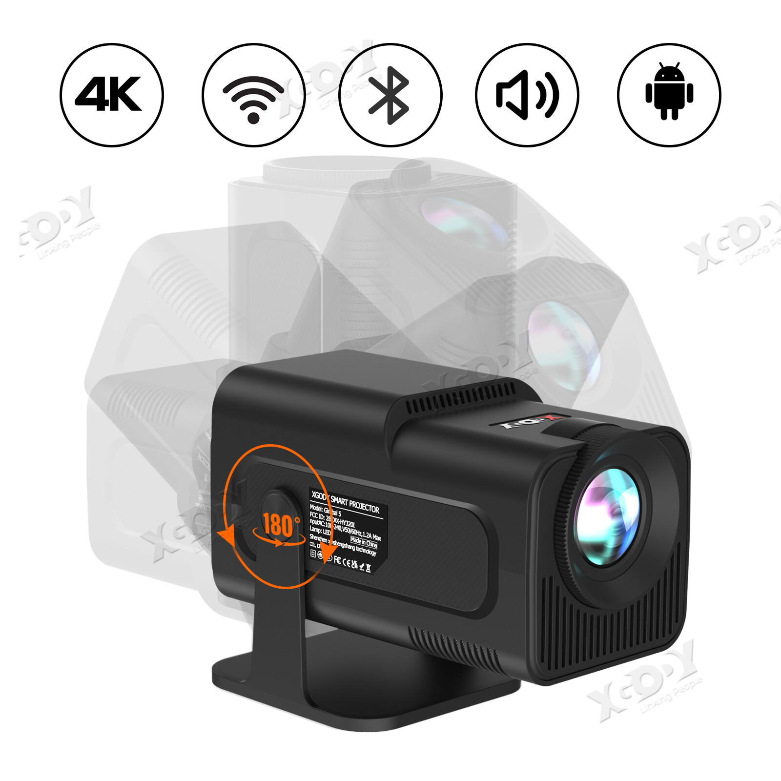 1080P Projector 10000LMS 4K 3D 5G WiFi Bluetooth Video Home 
