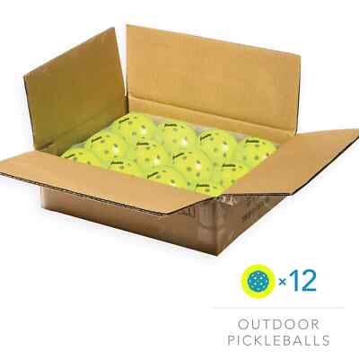Franklin Sports X-40 Outdoor Pickleballs, Official Ball of USA Pickleball,12 Pcs