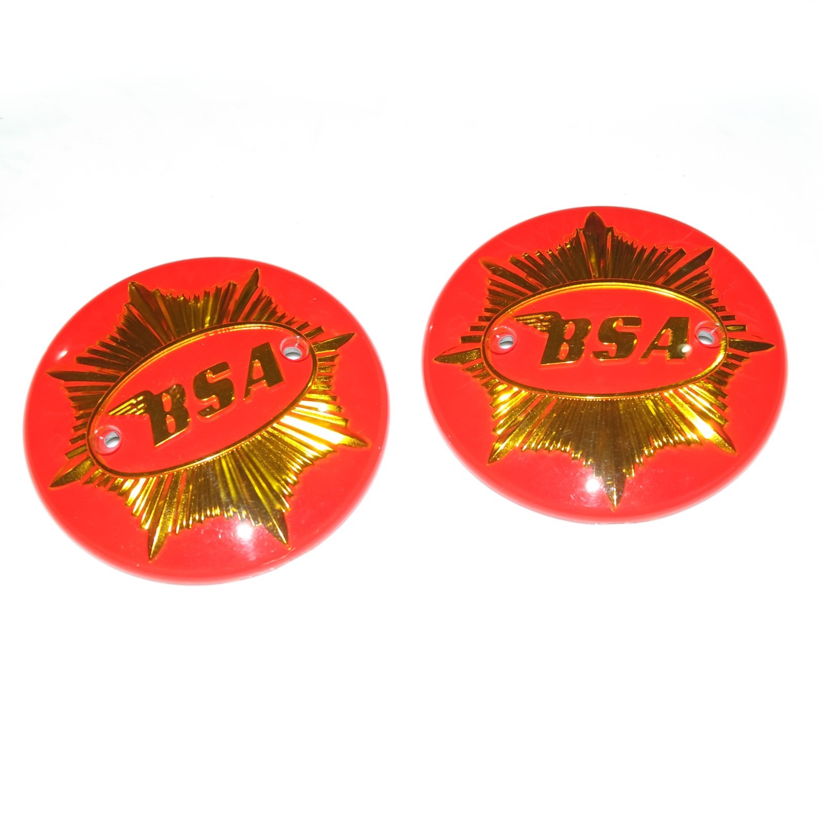 BSA Gold Star Petrol Fuel Gas Badge Emblem Decal Set  