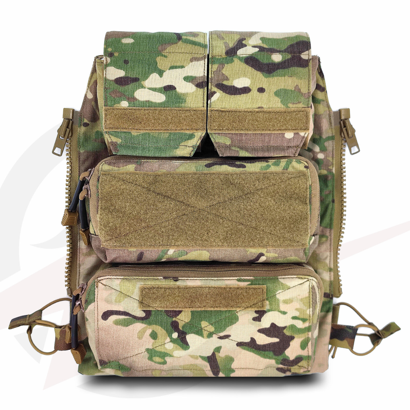 Tactical Pouch Zip On Panel 2.0 Zipper Style Four Pocket