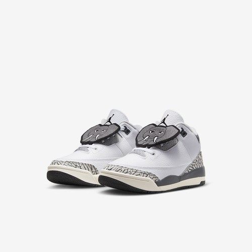 

Nike Air Jordan 3 Retro PS AJ3 Hide N Sneak Kids Повседневная обувь для дошкольников FB4416-100, Белый, Air Jordan 3 Retro Ps