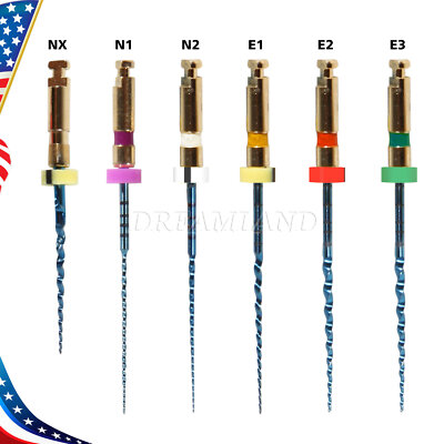 Dental Endo Endodoncia Motor Limas Rotativas Canal Radicular NiTi Lima 25mm USA