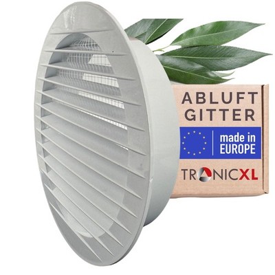 150mm Lüftungsgitter Abluftgitter mit Fliegengitter für Bad Küche Trockner Grow