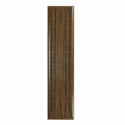 WE Games Sprint 2 Track Cribbage Set, Made in USA, Solid Walnut Wood