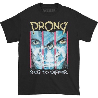 Men's Prong Beg To Differ T-shirt Medium Black