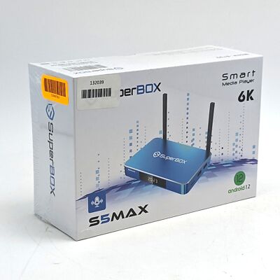 SuperBOX S5 Max Smart Media Player Android 12  6K In Blue 
