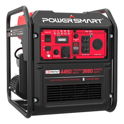 PowerSmart 4450-Watt RV Ready Open Frame Portable Inverter Generator MB5040C