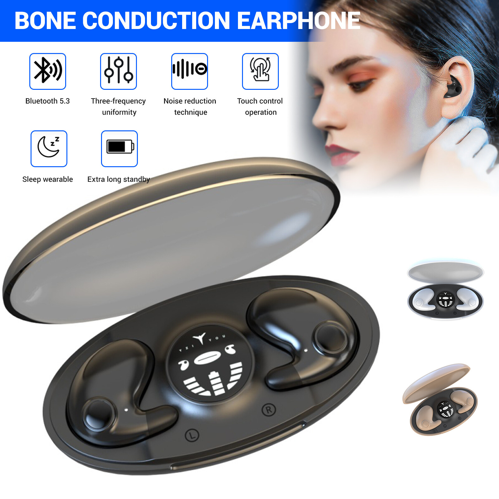 Bluetooth 5.3 Headset Tws Waterproof Earphone