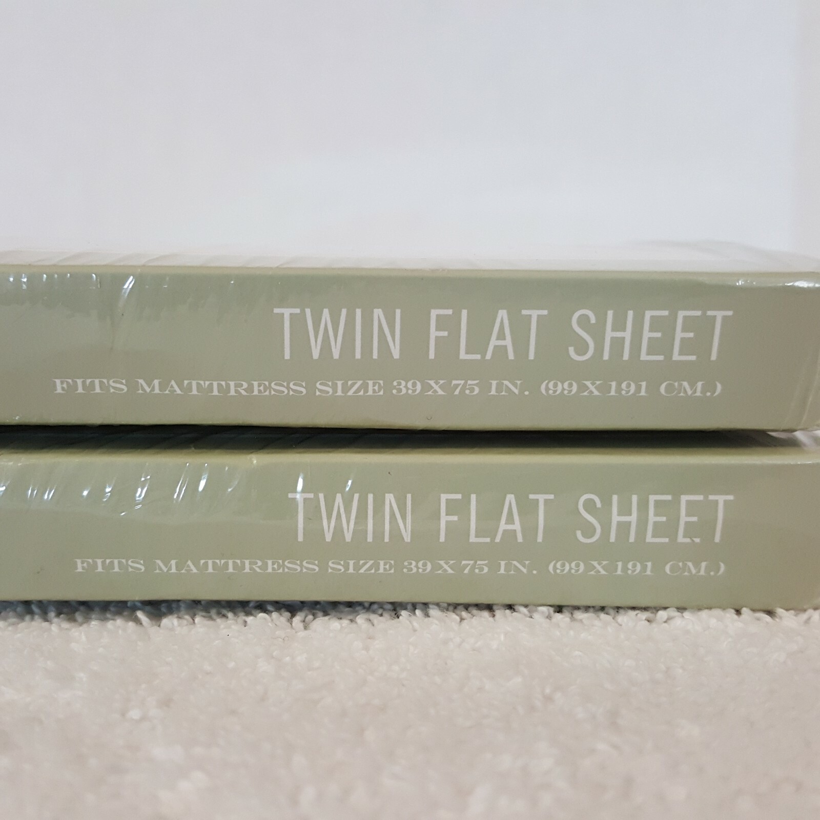 Lot Of 2 Wamsutta Supercale Plus Twin Flat Sheet Ivory Finished Size 66 x 96 IN.