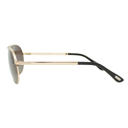 Pre-owned Tom Ford Marko 144 28d Shiny Gold Men's Bridge Sunglasses 58-13-140 W/case In Gray