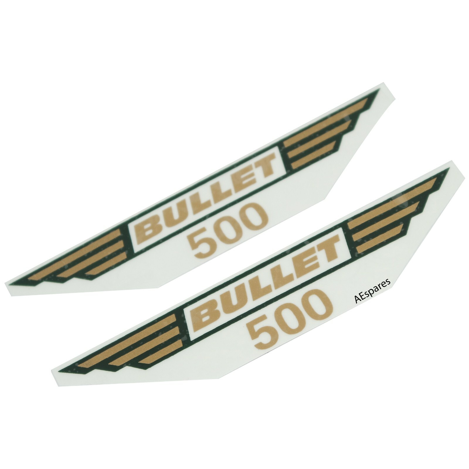 Tool Box Sticker decal Emblem Set Golden For Royal Enfield 500 Motorcycle 