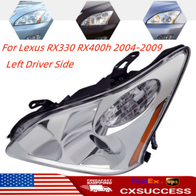Driver Side Headlight For Lexus RX330 RX400h HID+Halogen Headlamp W/o AFS 04-09