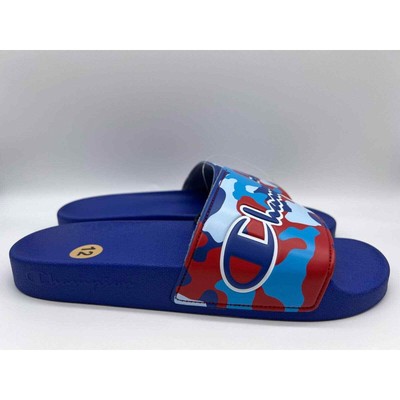 Champion Men's IPO Camo Slides Blue 