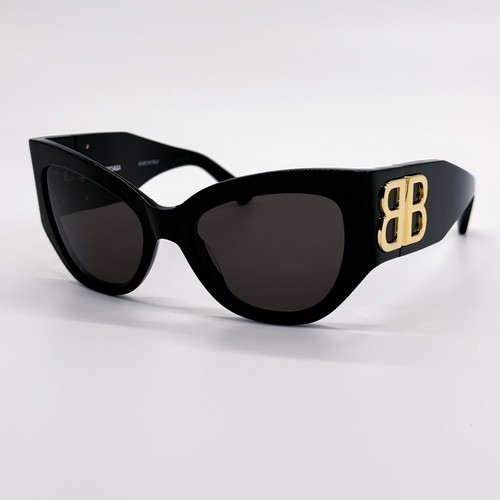 NEW BALENCIAGA BB0322S 002 CAT EYE BLACK WOMEN SUNGLASSES | eBay