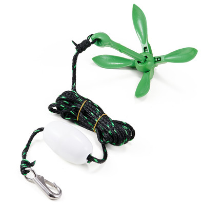 Premium Kayak Anchor Kit - 3.5 lb Anchor, Marine-Grade Rope, Safety Buoy & Stora