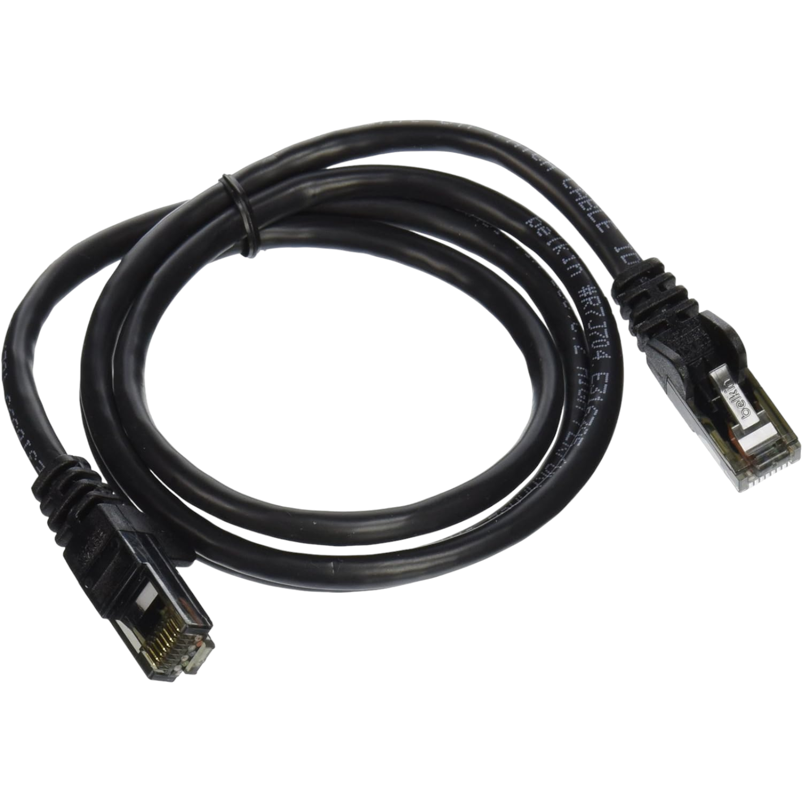 Belkin A3L980B03-BLK-S 3 ft. Cat 6 Black RJ45M/RJ45M Snagless Patch Cable