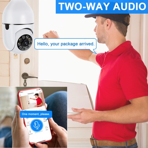 ✅Wireless 2.4G WiFi Security Camera System Smart Night Vision Cam 1080P