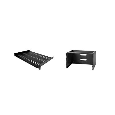 StarTech.com 1U Server Rack Shelf + 6U Wall Mount Network Rack 12'' Depth