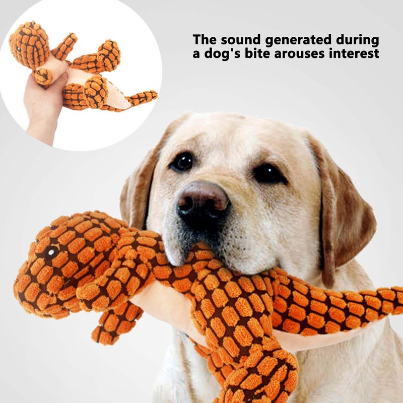 Indestructible Robust Dino Dog Toy