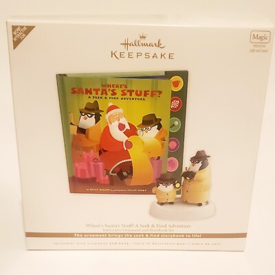 Hallmark 2011 Interactive Where's Santa's Stuff? Seek And Find Adventure NIB 