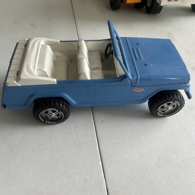 Tonka Jeepster w/ Hitch 1960s-1970s Vintage Blue Jeep Car