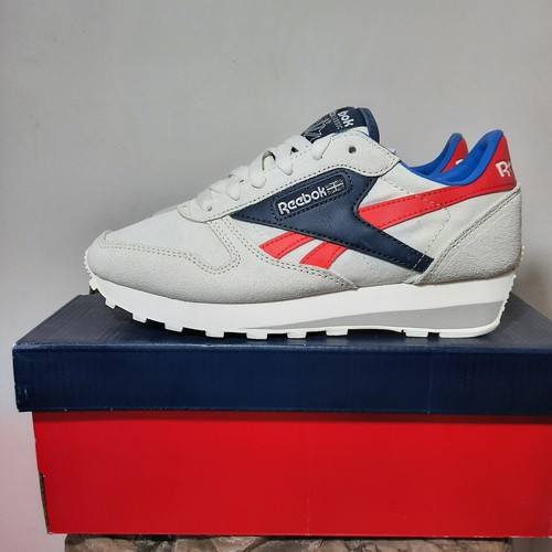 NEW Reebok Classics AZ Collegiate Chalk Navy Rad Red Tie