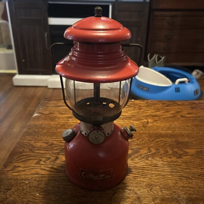 Vintage Coleman 200A Lantern 1961 Camping Light Dated 6-61 WORKING!!!!