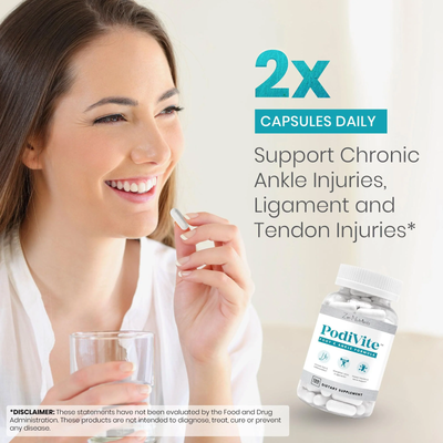 PodiVite&reg; Plantar Fasciitis Relief & Nerve Function Support Supplement for Feet