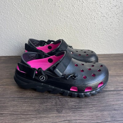 Post Malone x Crocs Duet Max II Clog Mens Size 8 / Womens 10 Black Pink NEW