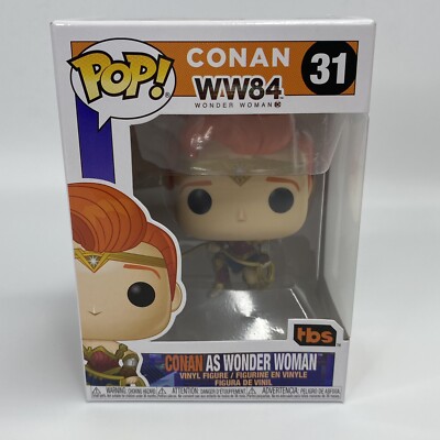Funko Pop 31 Conan As Wonder Woman 84 Vinyl Figure WW84 TBS SDCC 2020 NEW!