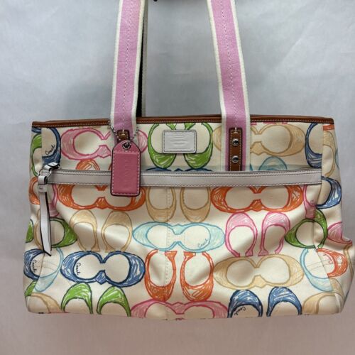 COACH F11674 VINTAGE BAG “HUGE” SCRIBBLE BAG Expansion Tote COACH F11674 VINTAGE BAG “HUGE” SCRIBBLE BAG Expansion Tote